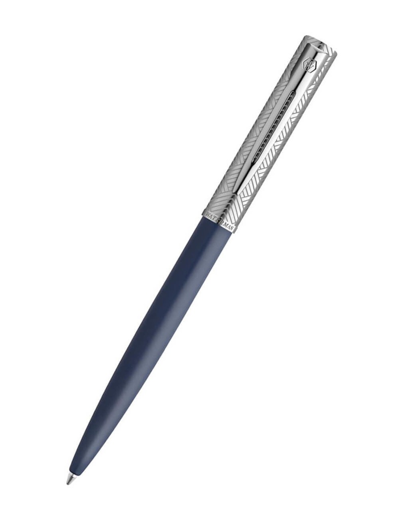 Stylo à bille allure deluxe chrome bleu